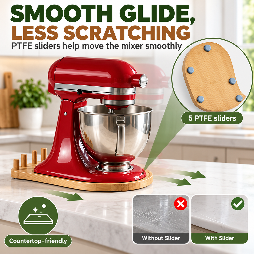 2-in-1 Mixer Slider with Storage for KitchenAid 4.5-5 Qt