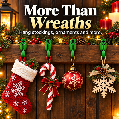 🎄Reusable Christmas Decoration Adhesive Hooks—Suitable for a Variety of Surfaces🎅