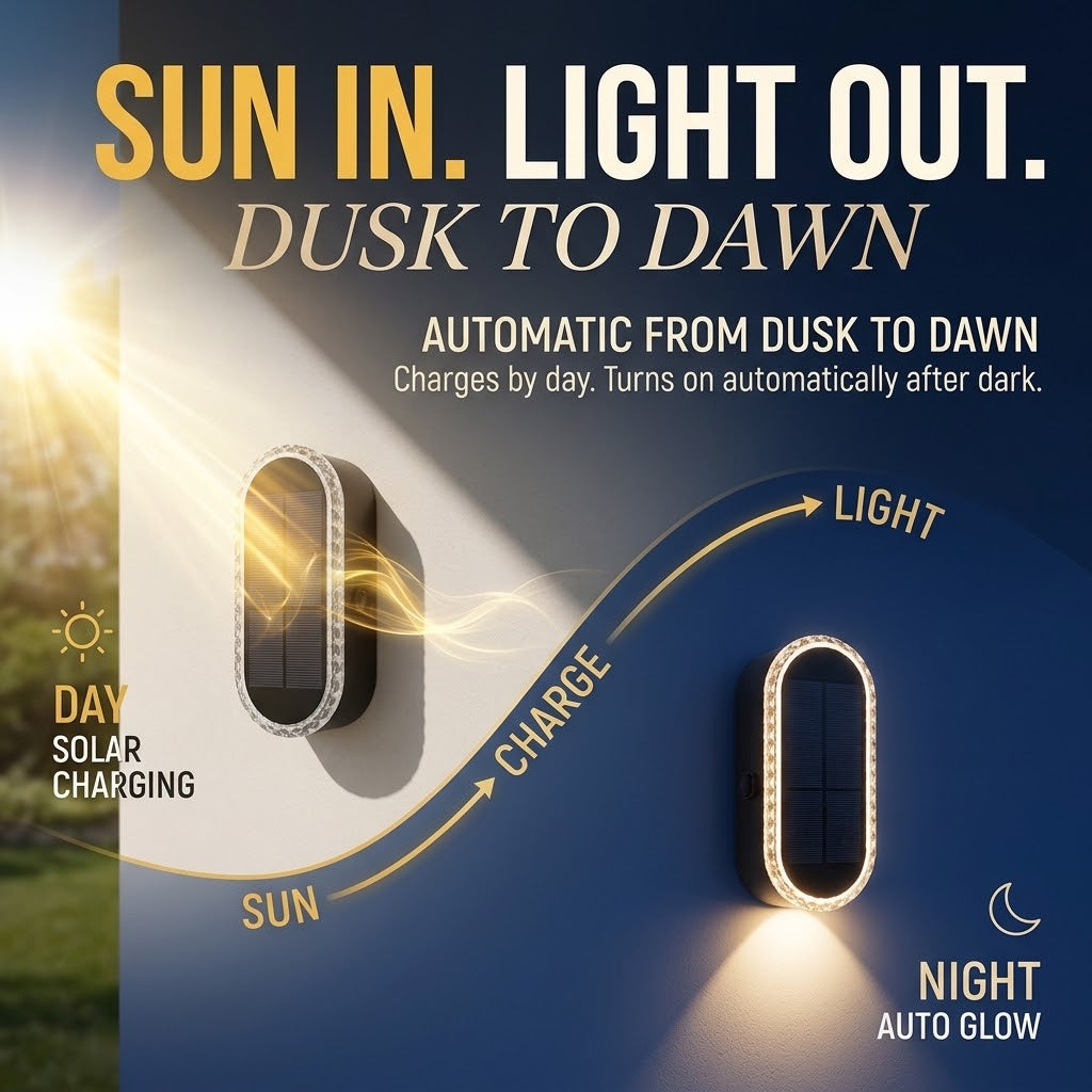 Solar Fence Lights – 7 Colors, Auto On/Off & IP65