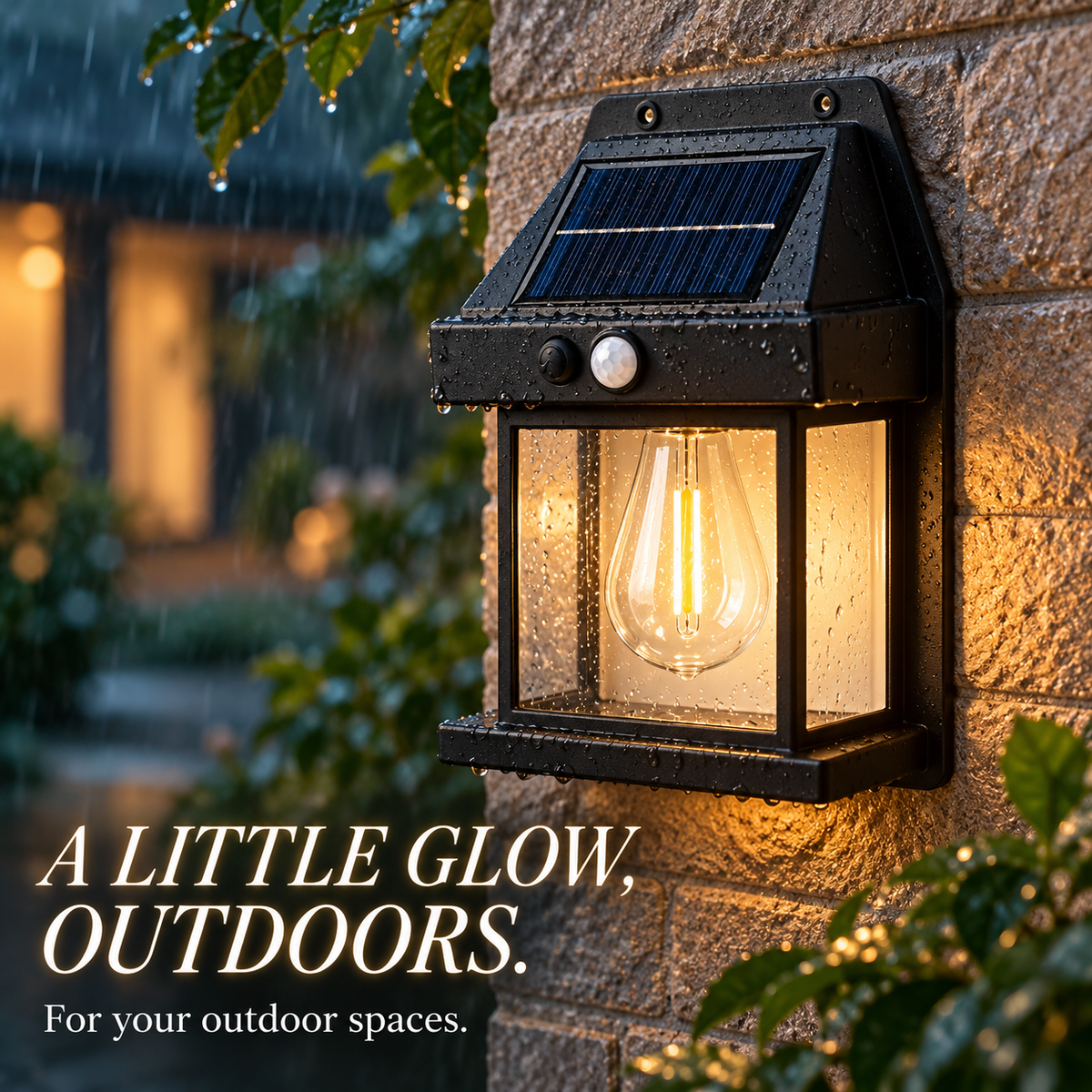☀️ Vintage Solar Wall Lantern – Warm Glow for Your Outdoor Space ✨