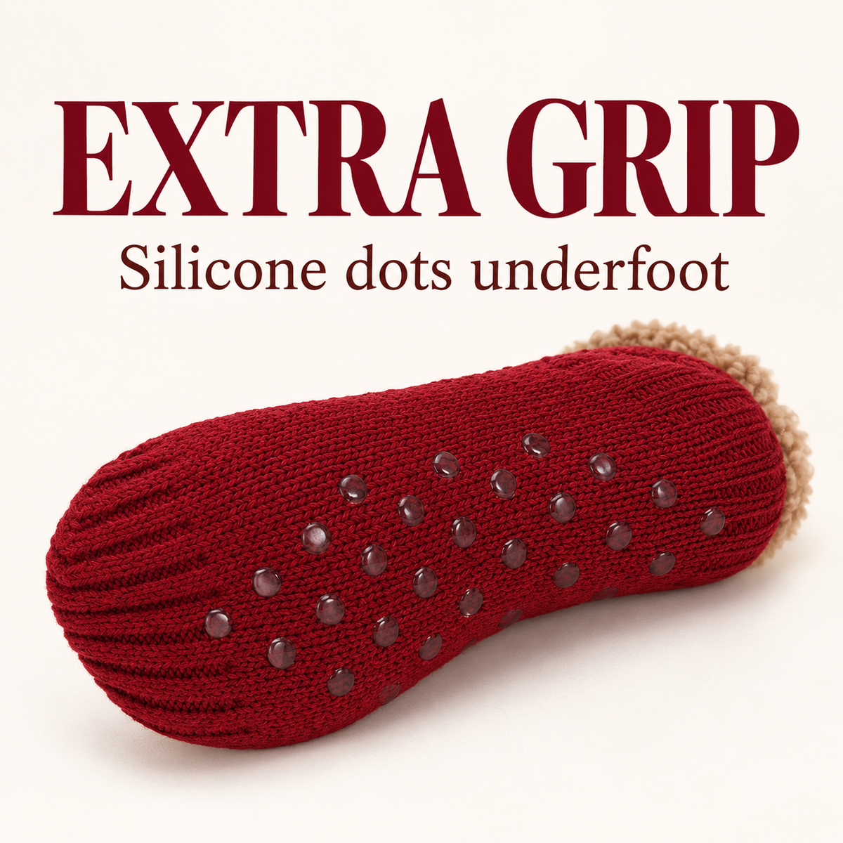 Cozy Non-Slip Slipper Socks – Ultra-Soft Fleece Lining & Stretchy Comfort