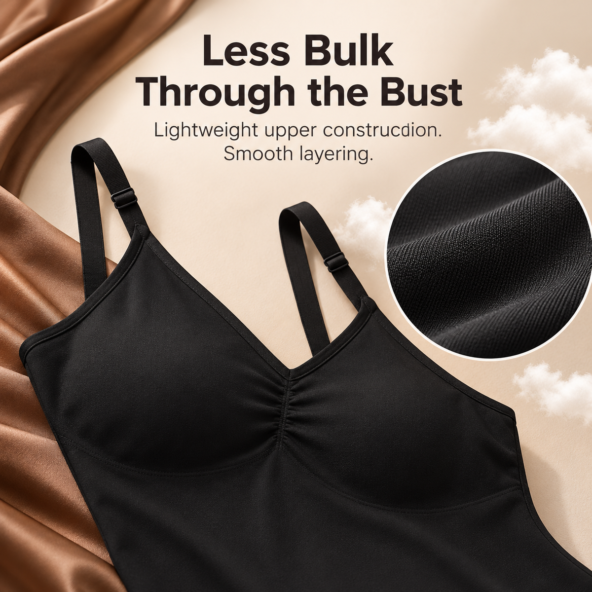 Fleece-Lined Sheer Shaping Bodysuit Tights – Warm, Smooth & Sculpted
