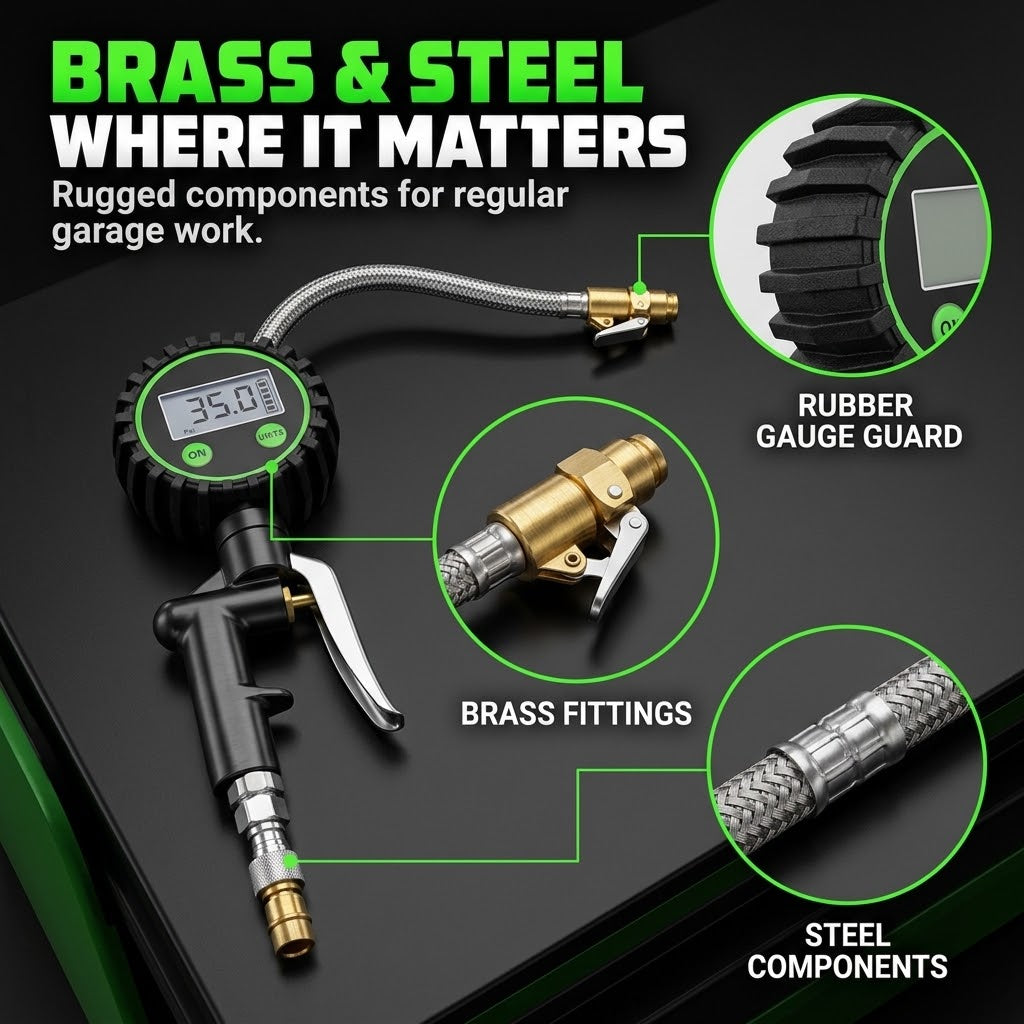 200 PSI Digital Tire Inflator Gauge