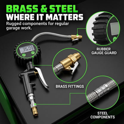 200 PSI Digital Tire Inflator Gauge