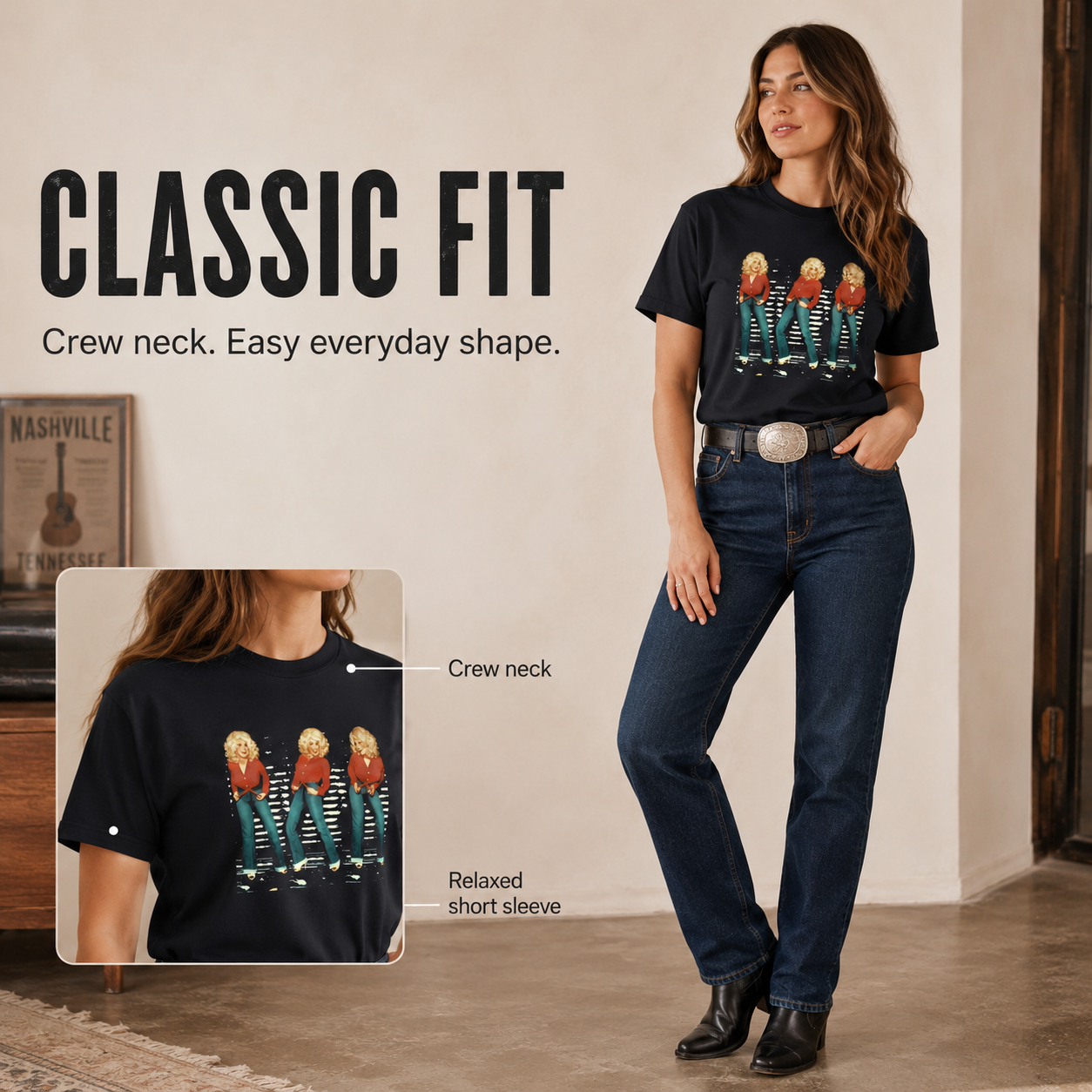 Vintage Country Music Graphic Tee