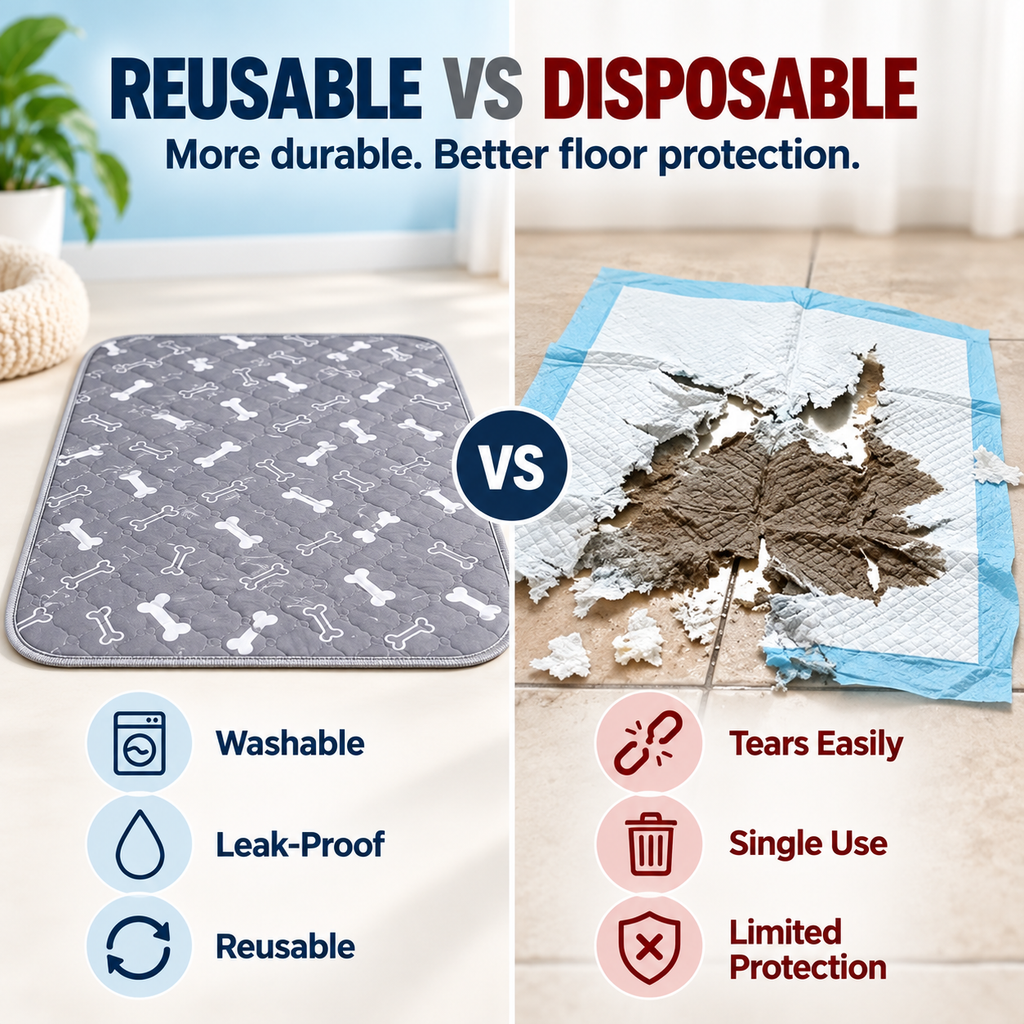 🎉🎉49% OFF This Week Promotions🐶Puppy Pee Pads: stylish, super absorbent & reusable for a cleaner home.