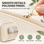 Multifunctional Portable Makeup Brush and Cosmetic Zippered Organizer Bag