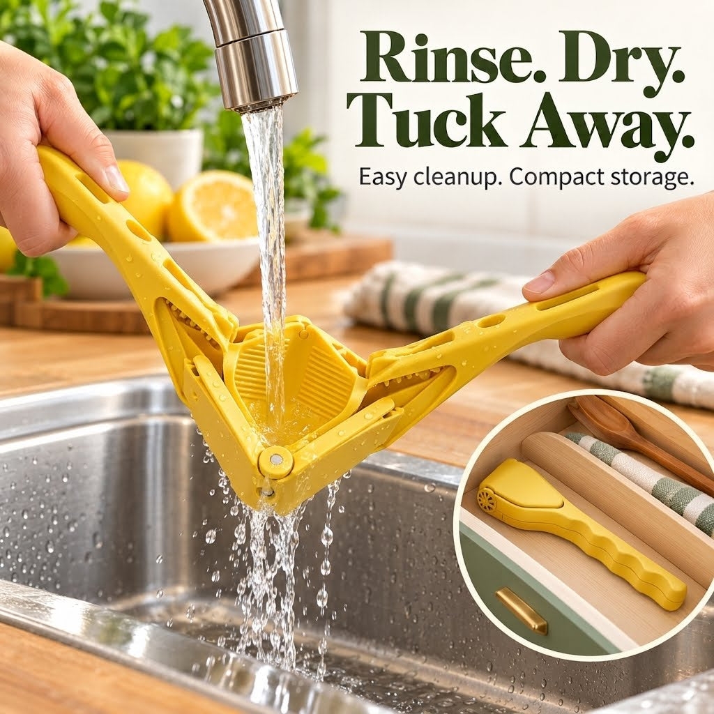 Stainless Steel Manual Citrus Juicer – Easy-Squeeze Lemon & Lime Press
