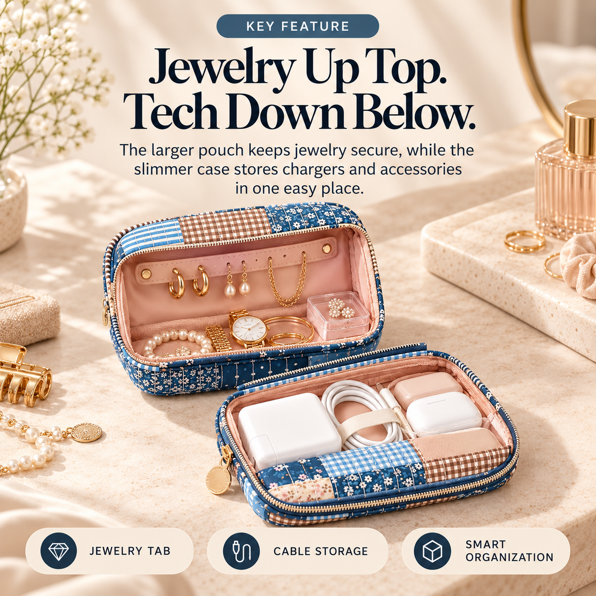 2-in-1 Travel Organizer — Pack Smarter, Find Everything Faster