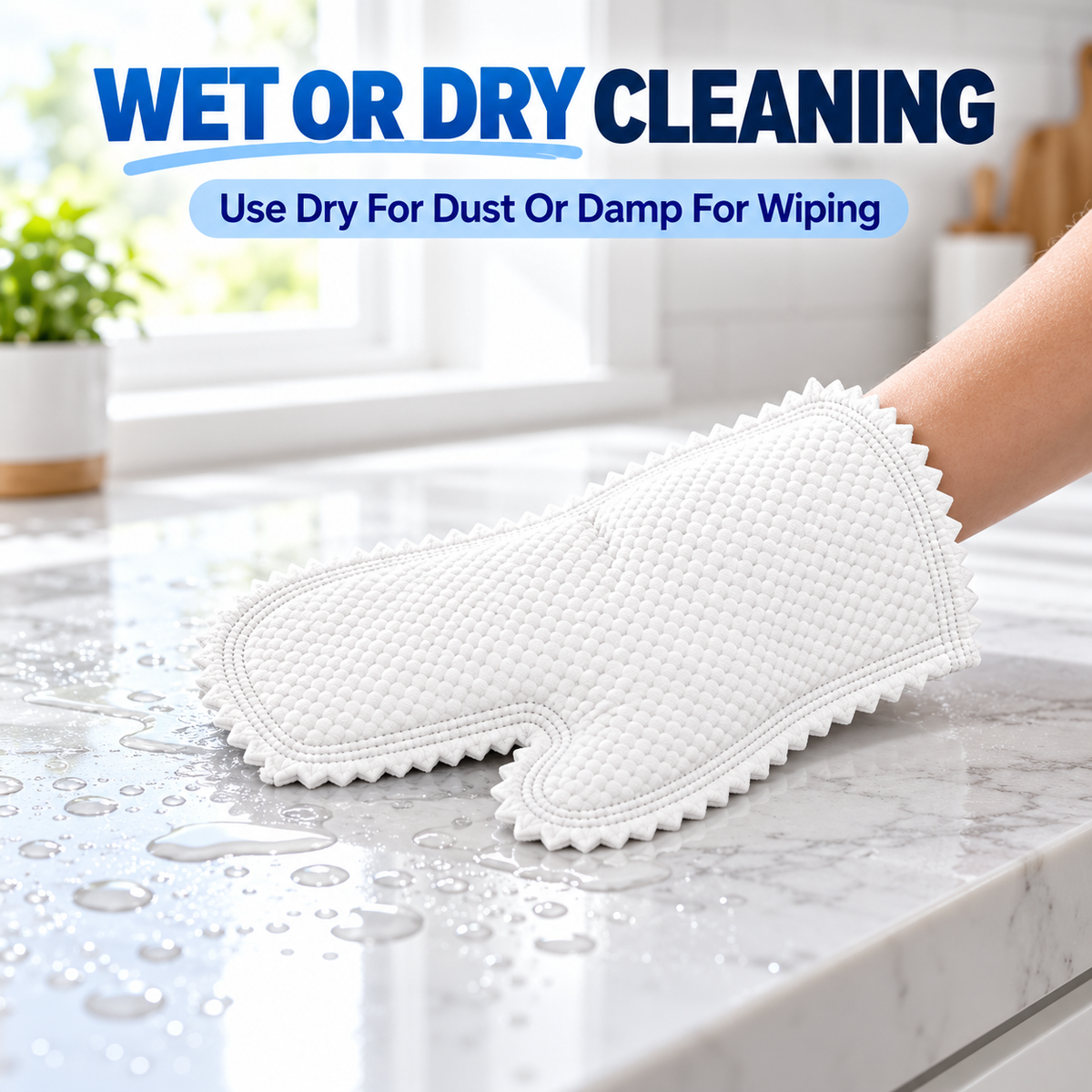 50-Pack Reusable Microfiber Cleaning Gloves – Wet & Dry Multi-Surface Cleaning