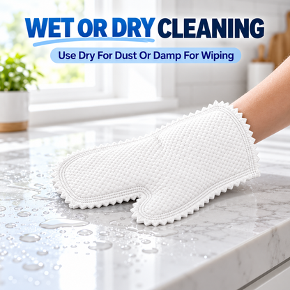 50-Pack Reusable Microfiber Cleaning Gloves – Wet & Dry Multi-Surface Cleaning