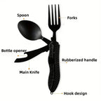 🥄 4-in-1 Folding Camping Utensil Set 🏕️