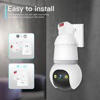 🔥Last Day 49% OFF-4MP Light Bulb Security Camera 5G&2.4GHz Wireless Outdoor Indoor Camera with Night Vision