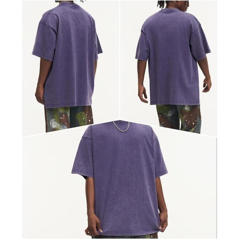 ⚡Hot Sales 49% OFF🔥4 Pack Oversized Tshirts for Men Gym Vintage Heavyweight T Shirts Cotton Workout Acid Wash Baggy Tees