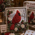 🎄 Christmas Magic: 3D Fabric Poke Art Kit – DIY Holiday Craft & Festive Home Decor