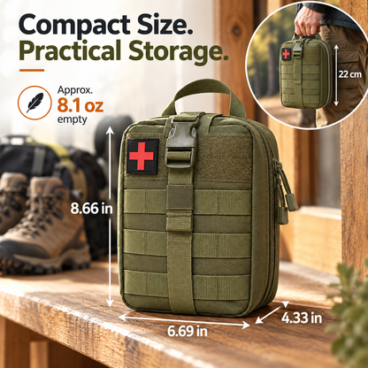 🎒 Tactical First Aid Pouch – 2.7L Compact Outdoor Organizer
