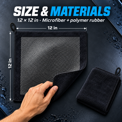 🚗The Faster Way to Clay:  Premium Polymer Clay Towel for a Mirror-Smooth Finish
