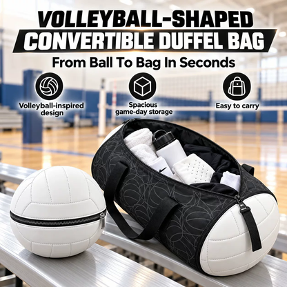 🏐Volleyball-Shaped Duffel Bag – One Bag, Two Forms!🏐