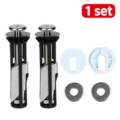 Top-Fix Toilet Seat Hinge Repair Kit – Expansion Bolts for Loose Toilet Seats