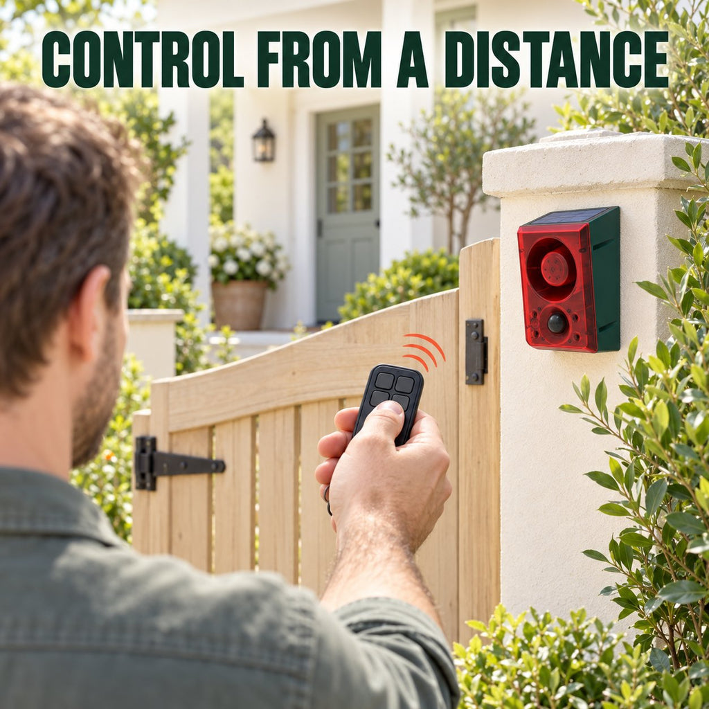 Solar Motion Sensor Alarm Light: Wireless Outdoor Security Siren & Intruder Deterrent ☀️🚨