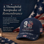 9/11 25th Anniversary We Will Never Forget Embroidered Memorial Baseball Cap – Unisex Patriotic Memorial Hat🧢 100% Cotton