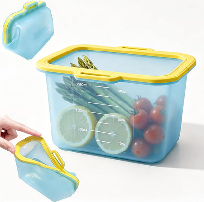 Reusable Silicone Food Storage Bag – Magnetic Seal, Easy Clean, Fridge & Freezer Friendly