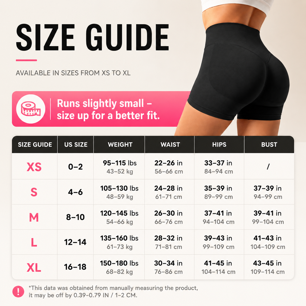 Women's High-Waisted Butt-Lifting Athletic Shorts (4-Pack)