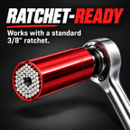 🔧Multifunctional socket tool—automatically adapts to and grips fasteners of various shapes🔧