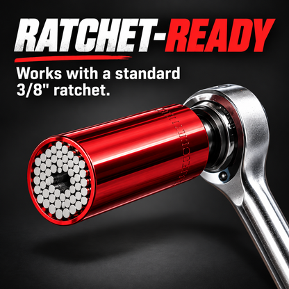 🔧Multifunctional socket tool—automatically adapts to and grips fasteners of various shapes🔧
