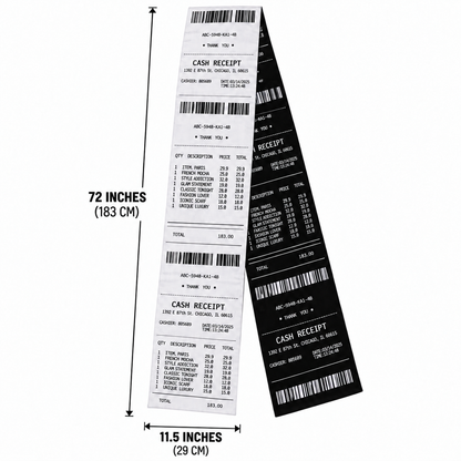 🧣Extra-Long Receipt Print Scarf – Fashionable, Warm & Comfortable🧣