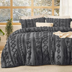 Boho Tufted Embroidery Comforter Set