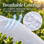 Plant Frost Protector - with Zippered Drawstring and Transparent Panel