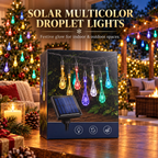 ✨72FT 200 LED Outdoor Solar String Lights - Waterproof Raindrop Magic💡