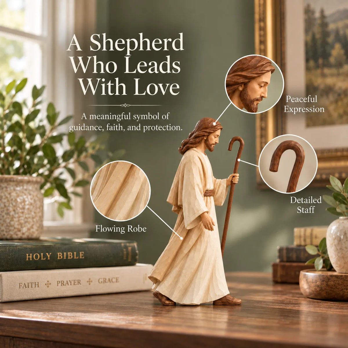The Good Shepherd & Lambs Sculpture Collection