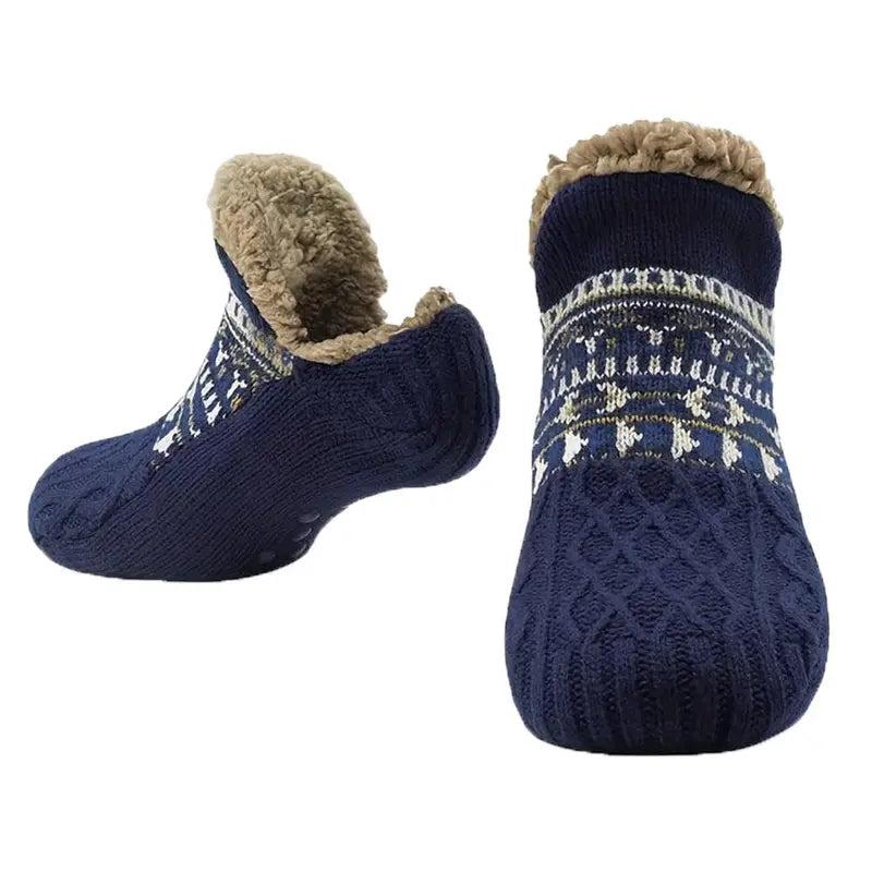 Cozy Non-Slip Slipper Socks – Ultra-Soft Fleece Lining & Stretchy Comfort
