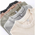 ⚡Hot Sales 49% OFF🔥4 Pack Oversized Tshirts for Men Gym Vintage Heavyweight T Shirts Cotton Workout Acid Wash Baggy Tees