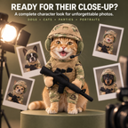 Pet Tactical Character Costume Set