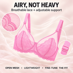 Full-Coverage Lace Minimizer Underwire Bra