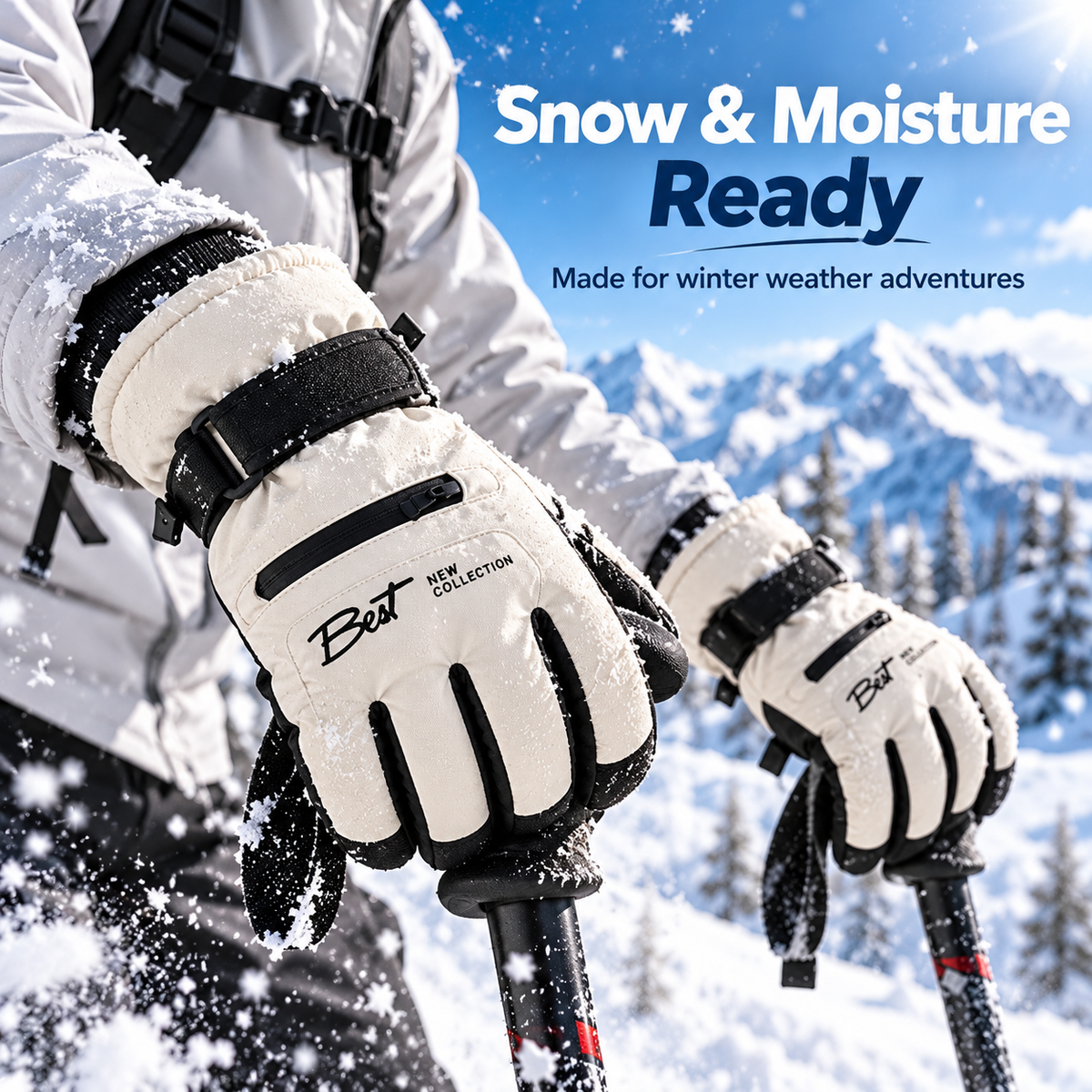 Winter Insulated Gloves – Warm Windproof Outdoor Gloves