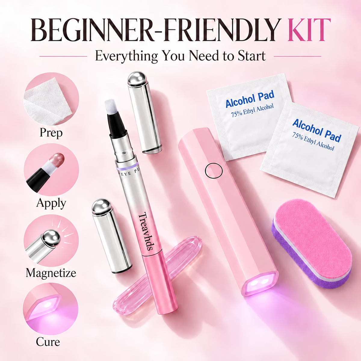 ⭐All-in-One Magnetic Cat-Eye Gel Nail Pen