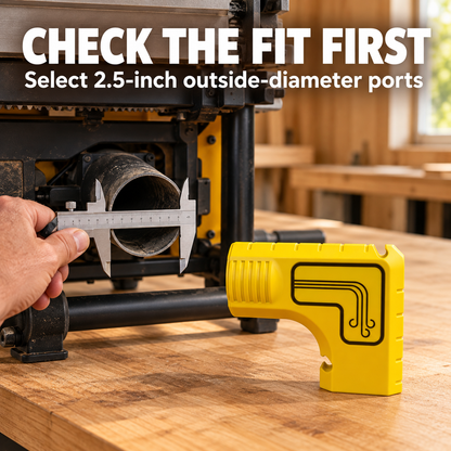 Table Saw Dust Collection Adapter – No Vacuum Needed, Less Sawdust & Easy Cleanup