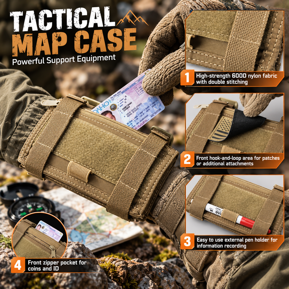 Wrist Map & Reference Card Holder