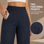 Women's High-Waisted Barrel-Leg Cargo Pants – Relaxed-Fit Casual Trousers