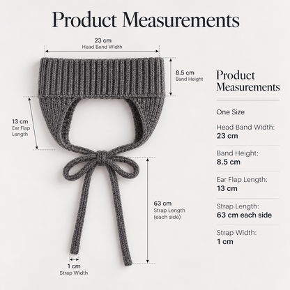 ❄️Women's Knit Ear Warmer Headband – Cap-Friendly Tie-On Design🧣