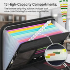 🛡️ Asset Safe Haven | Heavy-Duty Fireproof & Waterproof Expanding File Organizer Bag with Portable Handle 📁