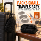 😴3-in-1 Airplane Sleep System with Memory Foam Pillow, Mask & Sling😴