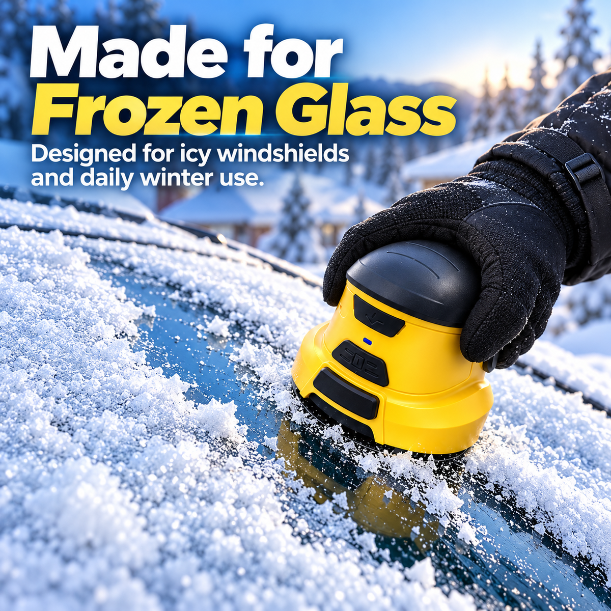 🚗 Cordless Electric Car Snow Remover – Clear Winter Snow with Ease! ❄️