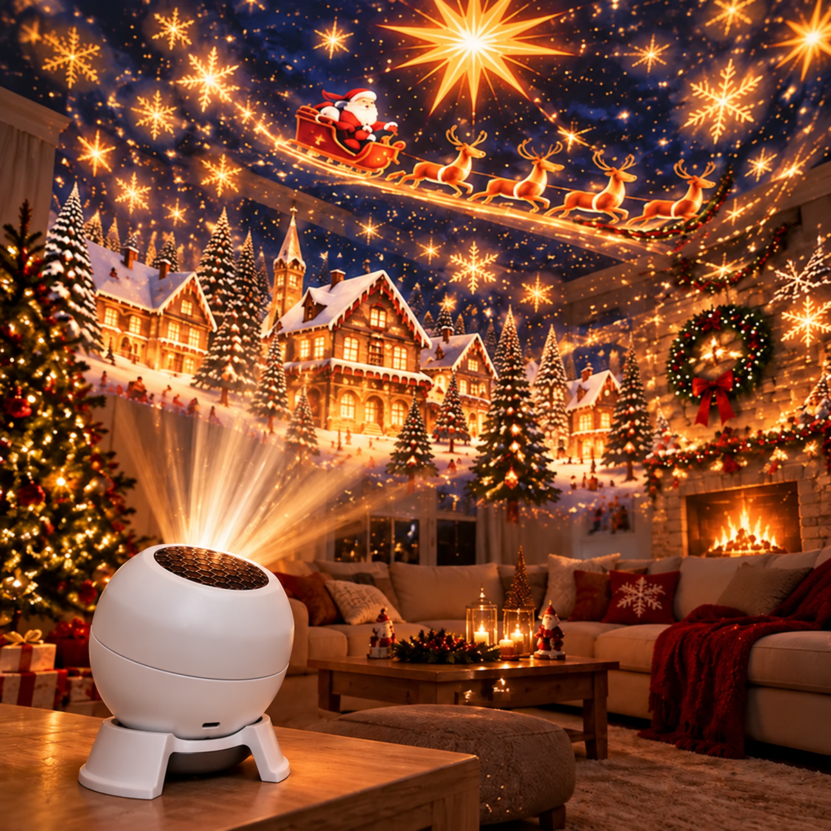⭐ Turn Any Room Into a Christmas Wonderland – Holiday Projection Night Light