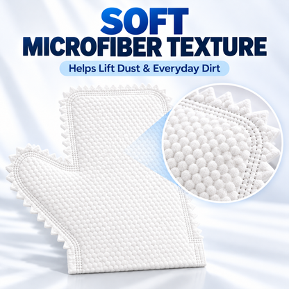 50-Pack Reusable Microfiber Cleaning Gloves – Wet & Dry Multi-Surface Cleaning