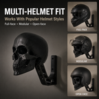 Skull Motorcycle Helmet Wall Mount